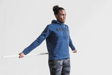 Nobull Women's Hoodie Navy | Australia (LQ7589)